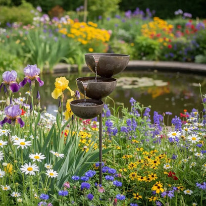 Last Day 50% OFF🐦Rain Catcher Bird Bath –  Bring Life Back To Your Garden🌿